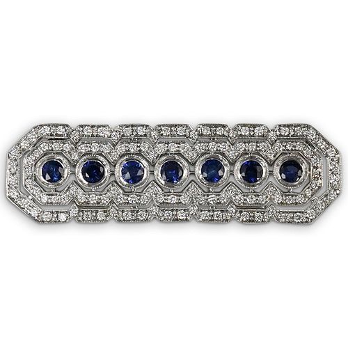 ITALIAN 18K GOLD SAPPHIRE AND