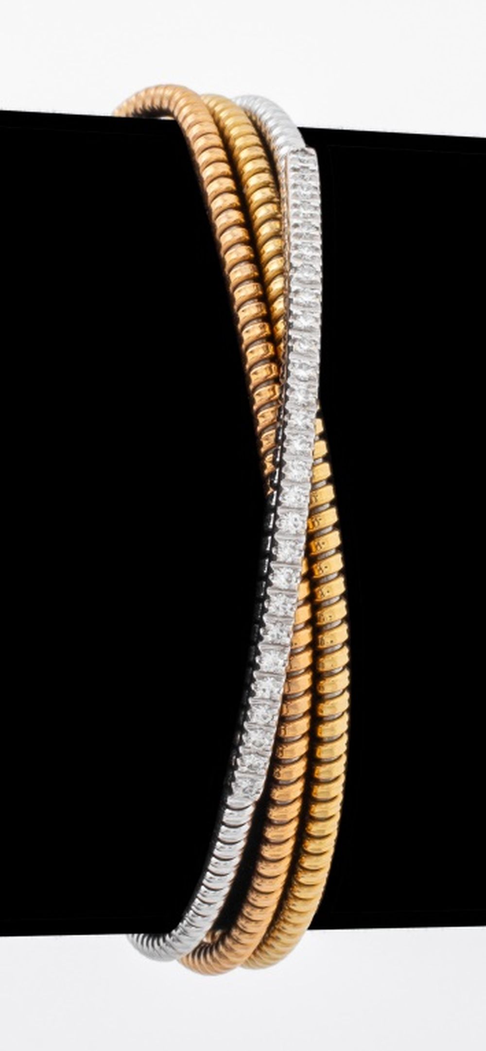 ITALIAN 18K TRIPLE CABLE DIAMOND