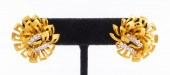 ITALIAN 18K YELLOW GOLD & DIAM
