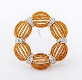 ITALIAN 18K YELLOW/WHITE GOLD