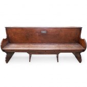 ITALIAN 18TH CT. CHURCH PEW BE