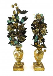 ITALIAN, 19TH C., PAIR OF MANT