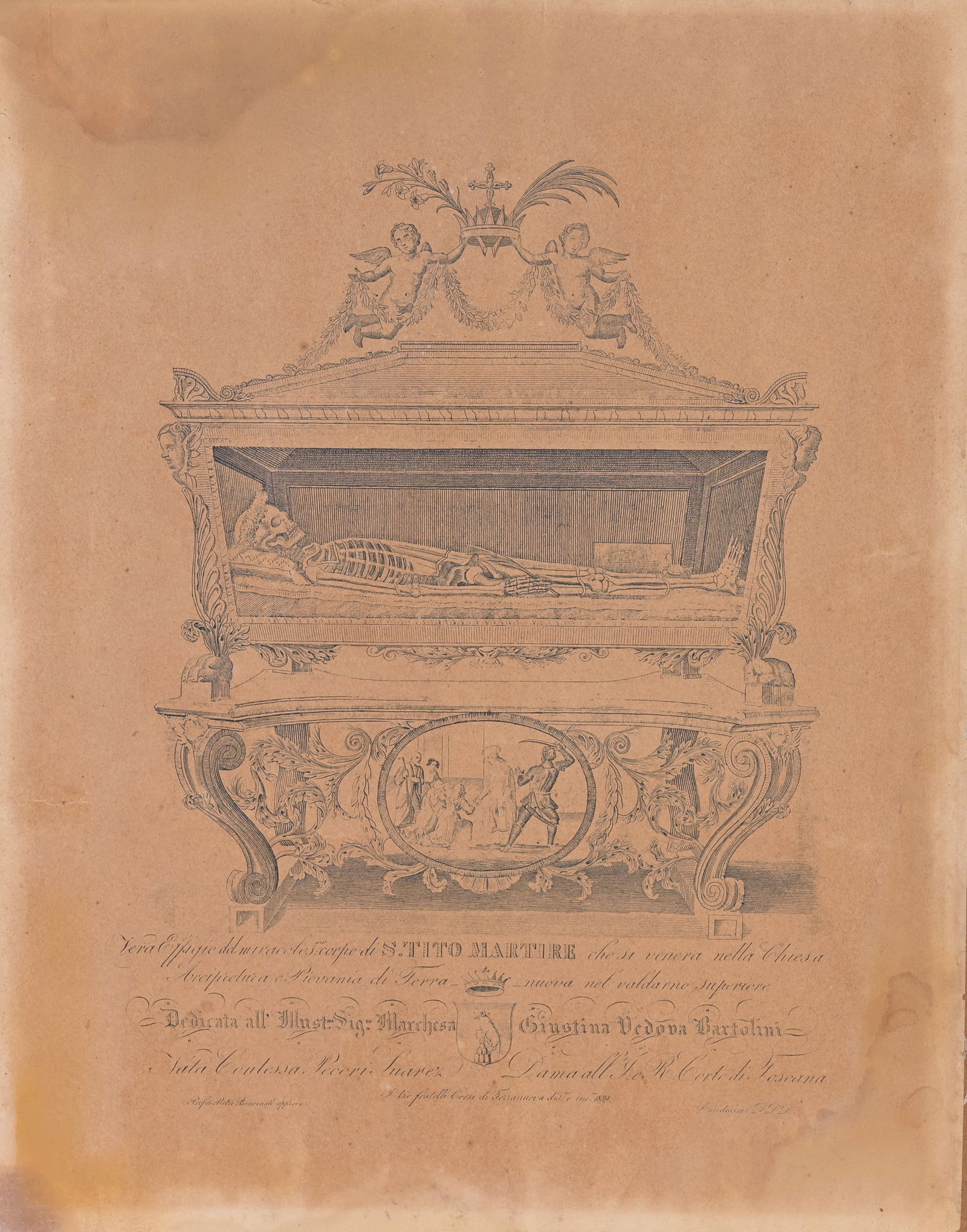 ITALIAN 19TH CENTURY MEMENTO