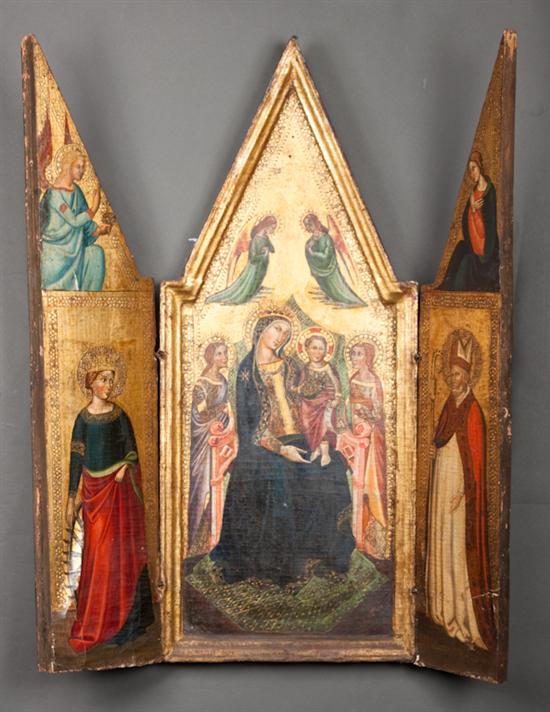 Italian 19th century triptych