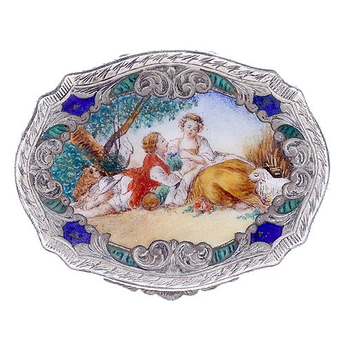 ITALIAN .800 AND ENAMEL COMPACTAn
