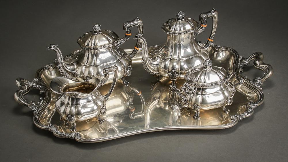 ITALIAN 800-SILVER FOUR-PIECE
