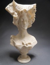 ITALIAN ALABASTER BUST OF YOUN