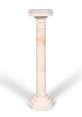 ITALIAN ALABASTER PEDESTAL, 20