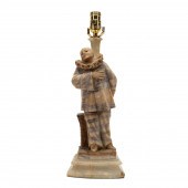 ITALIAN ALABASTER PIERROT TABL