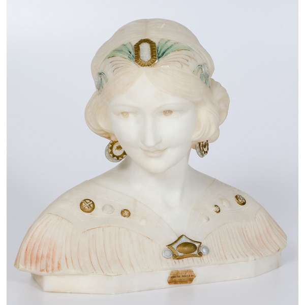 Italian Alabaster Sculpture Bust