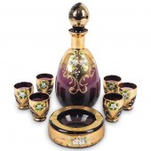 ITALIAN AMETHYST GLASS SETSet