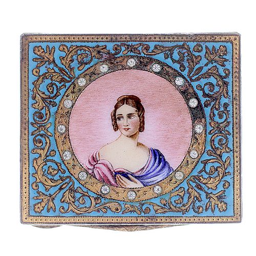 ITALIAN AND ENAMEL COMPACTAn