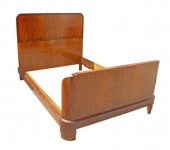 ITALIAN ART DECO BURLED WALNUT