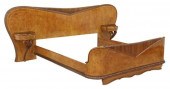 ITALIAN ART DECO BURLWOOD BED