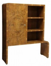 ITALIAN ART DECO BURLWOOD CABI
