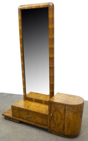 ITALIAN ART DECO BURLWOOD VANITY