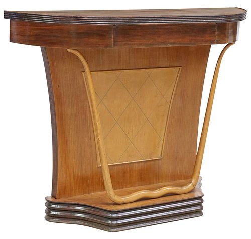 ITALIAN ART DECO INLAID MAHOGANY