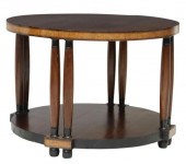 ITALIAN ART DECO MAHOGANY TWO-