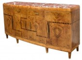 ITALIAN ART DECO MARBLE-TOP BU
