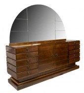 ITALIAN ART DECO MIRRORED SIDE