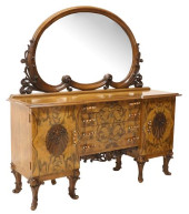 ITALIAN ART DECO PERIOD BURLED