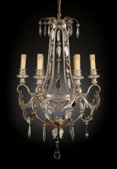 Italian Art Deco Silvered Wrou