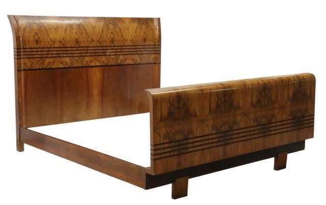 ITALIAN ART DECO WALNUT &