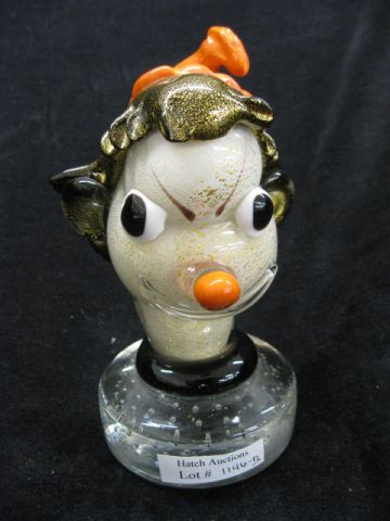 Italian Art Glass Bust of Smiling