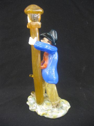 Italian Art Glass Figurine of Drunk