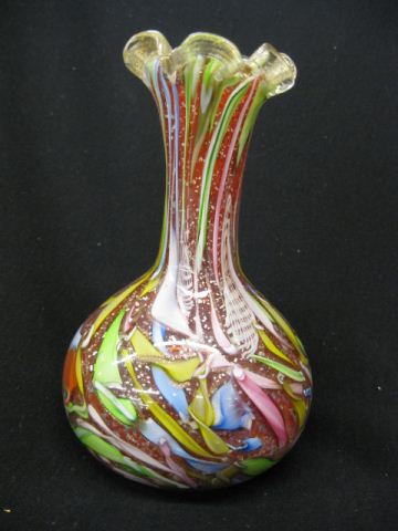 Italian Art Glass Vase elaborate