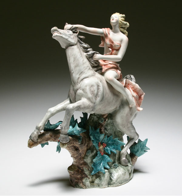 Italian art pottery mounted