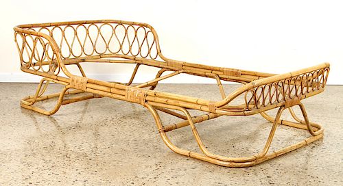 ITALIAN BAMBOO DAY BED WISHBONE