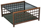 ITALIAN BAMBOO & SMOKED GLASS