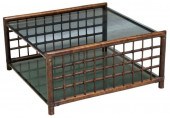ITALIAN BAMBOO & SMOKED GLASS