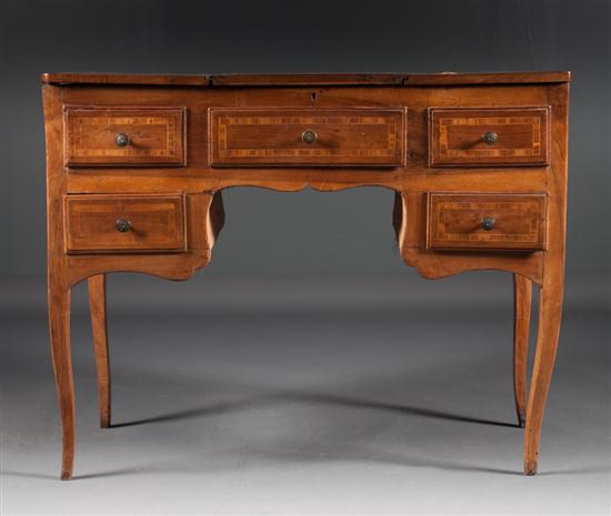 Italian banded inlaid walnut