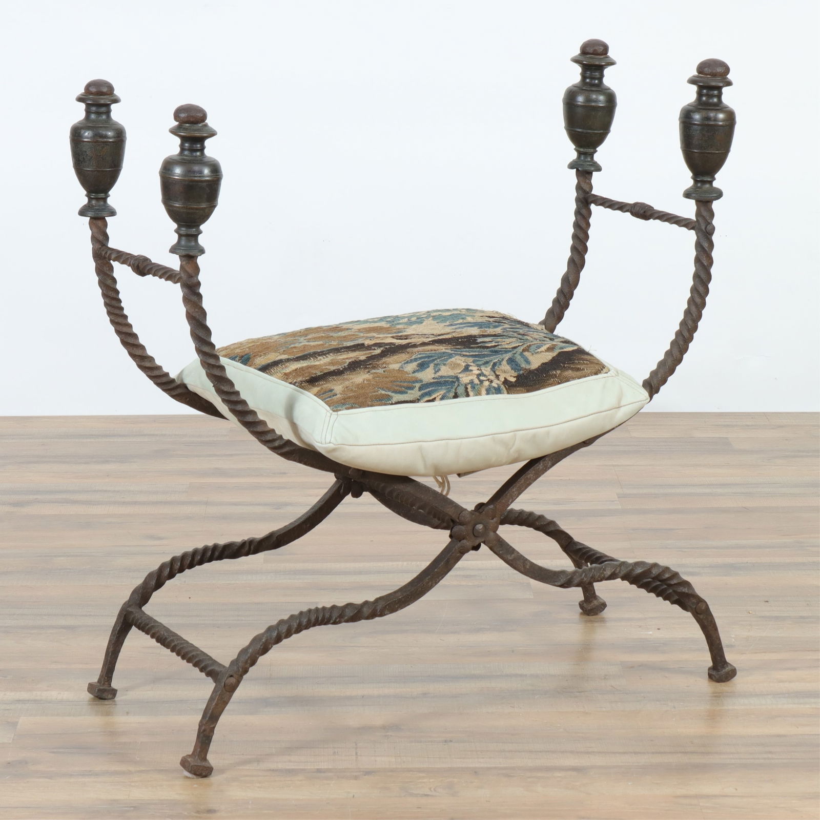 ITALIAN BAROQUE BRONZE & IRON