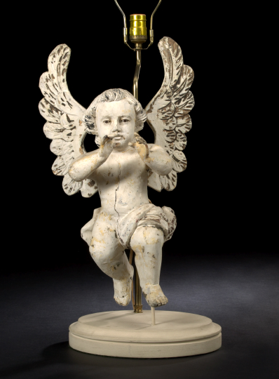 Italian Baroque Carved, Polychromed