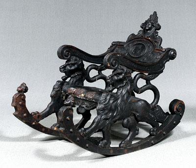 Italian Baroque carved rocking