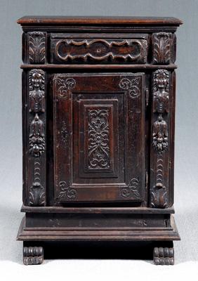 Italian Baroque carved walnut