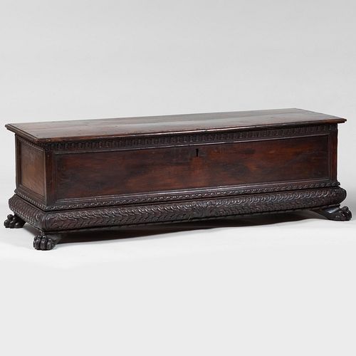 ITALIAN BAROQUE CARVED WALNUT