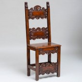 ITALIAN BAROQUE CARVED WALNUT