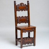 ITALIAN BAROQUE CARVED WALNUT