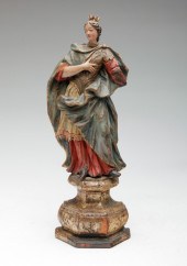 ITALIAN BAROQUE CARVED WOMAN.