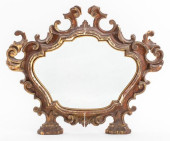 ITALIAN BAROQUE GILT WOOD MIRR