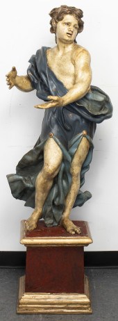 ITALIAN BAROQUE GILTWOOD POLYC
