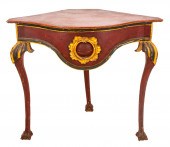 ITALIAN BAROQUE PAINTED WOOD C