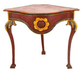 ITALIAN BAROQUE PAINTED WOOD C