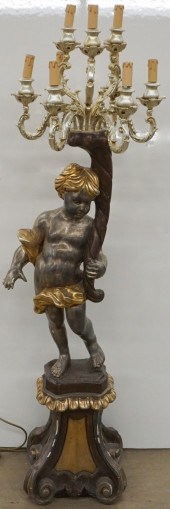 ITALIAN BAROQUE STYLE GILT AND