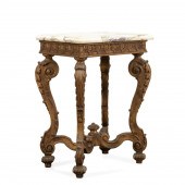 ITALIAN BAROQUE STYLE MARBLE T