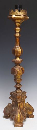 ITALIAN BAROQUE STYLE PARCEL GILT